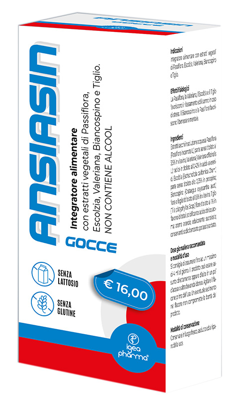 ANSIASIN GOCCE 30 ML SENZA LATTOSIO SENZA GLUTINE NON CONTIENE ALCOOL - Farmadott.it