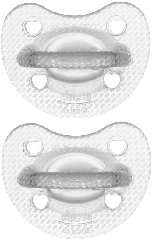 CHICCO GOMMOTTO SILICONE CRYSTAL 2-6 MESI 2 PEZZI - Farmadott.it