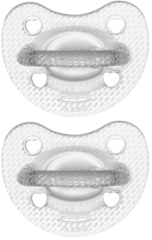 CHICCO GOMMOTTO SILICONE CRYSTAL 6-16 MESI 2 PEZZI - Farmadott.it