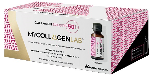 MYCOLLAGENLAB COLLAGEN BOOSTER 50+ 14 FLACONI DA 25 ML CON EDULCORANTE SENZA GLUTINE E LATTOSIO - Farmadott.it