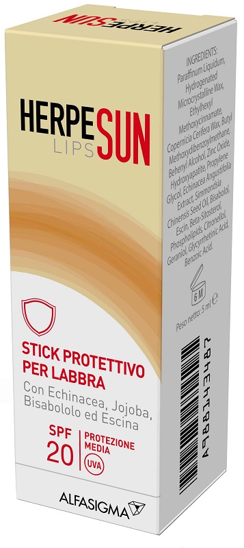 HERPESUN LIP STICK LABBRA SPF 20 5 ML - Farmadott.it