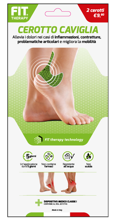 FIT THERAPY CEROTTO CAVIGLIA 2 PEZZI - Farmadott.it