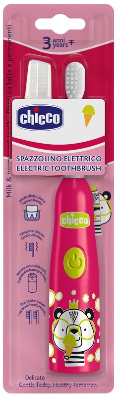 CHICCO SPAZZOLINO ELETTRICO PANDA ROSA - Farmadott.it