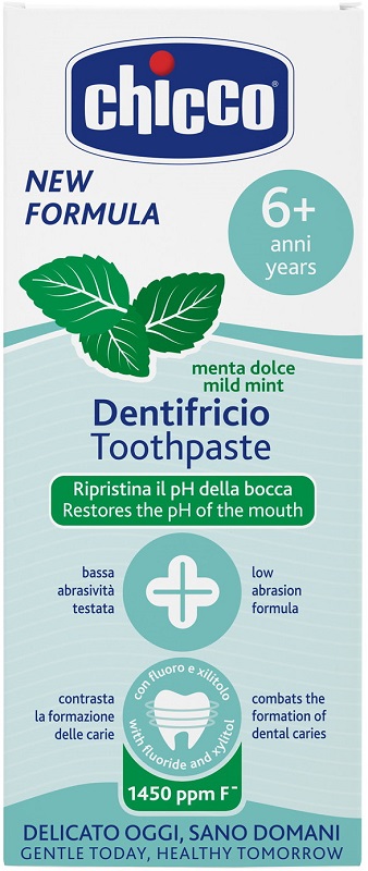 CHICCO DENTIFRICIO 6 ANNI+ MENTA DOLCE 50 ML - Farmadott.it