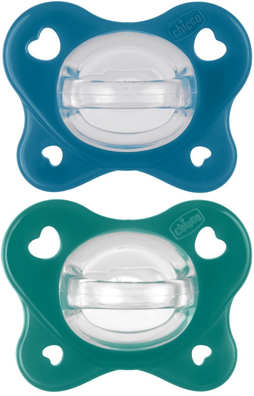 CHICCO DUAL SOFT SUCCHIETTO AZZURRO 16-36 MESI 2 PEZZI - Farmadott.it