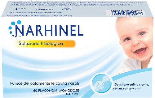 SOLUZIONE FISIOLOGICA PER ASPIRATORE NASALE NARHINEL 60 FLACONCINI DA 5 ML - Farmadott.it