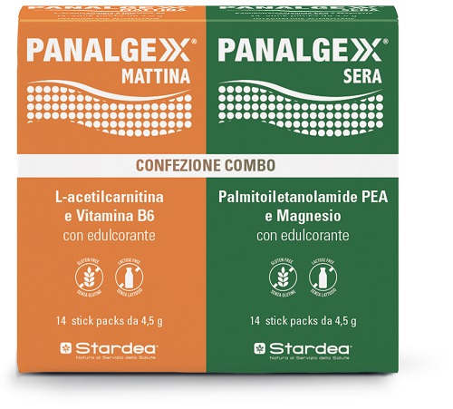 PANALGEXX MATTINA 14 STICKPACK + PANALGEXX SERA 14 STICKPACK CONFEZIONE COMBO - Farmadott.it