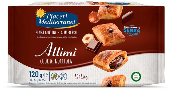PIACERI MEDITERRANEI ATTIMI CUOR DI NOCCIOLA 120 G - Farmadott.it