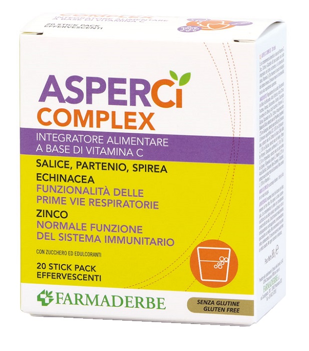 ASPER CI COMPLEX 20 STICK PACK EFFERVESCENTI 4,4 G - Farmadott.it