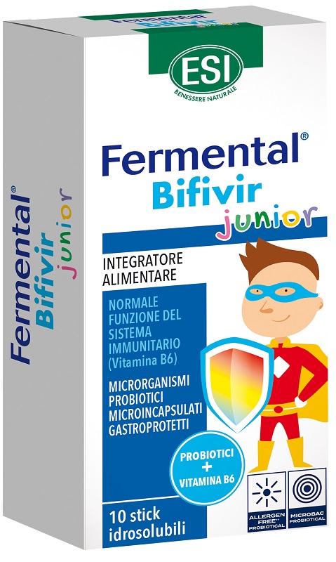 ESI FERMENTAL BIFIVIR JUNIOR 10 STICK IDROSOLUBILI - Farmadott.it