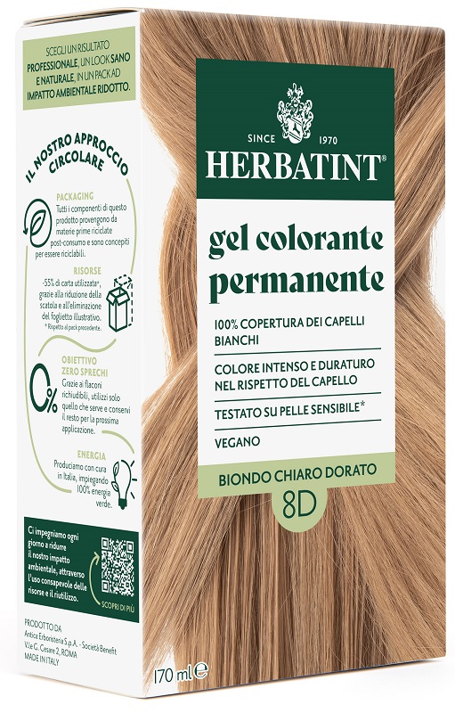 HERBATINT 8D BIONDO CHIARO DORATO 170 ML - Farmadott.it