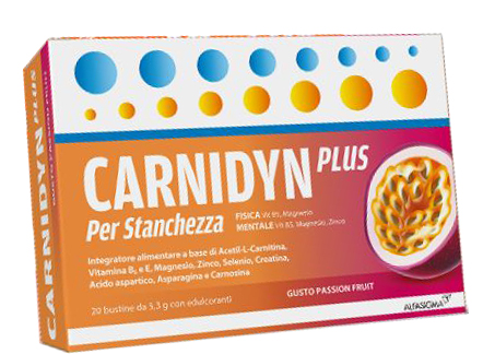 CARNIDYN PLUS 20 BUSTINE DA 5,3 G GUSTO PASSION FRUIT - Farmadott.it