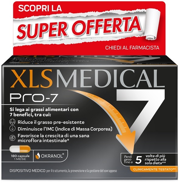 XLS MEDICAL PRO-7 180 CAPSULE TAGLIO PREZZO - Farmadott.it