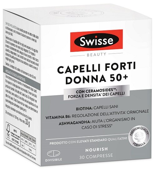 SWISSE CAPELLI FORTI DONNA 50+ 30 COMPRESSE - Farmadott.it