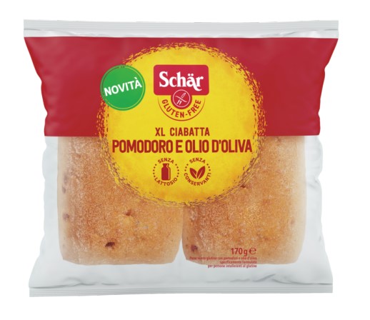 SCHAR XL CIABATTA POMODORI E OLIO D'OLIVA 2 PEZZI X 85 G - Farmadott.it