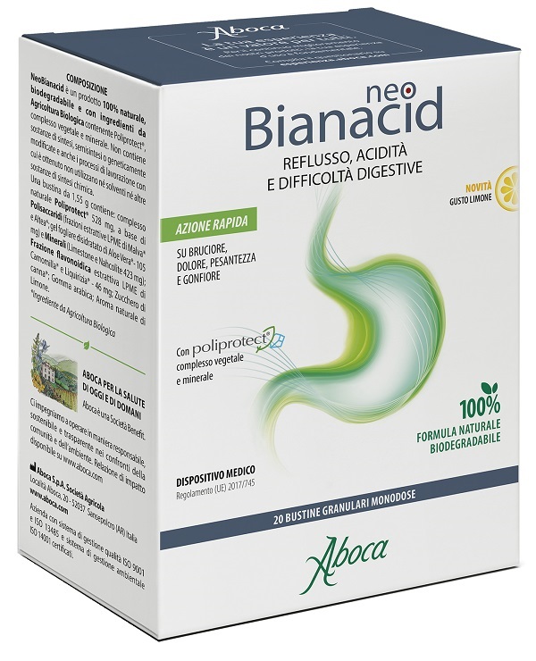 NEOBIANACID 20 BUSTINE LIMONE - Farmadott.it