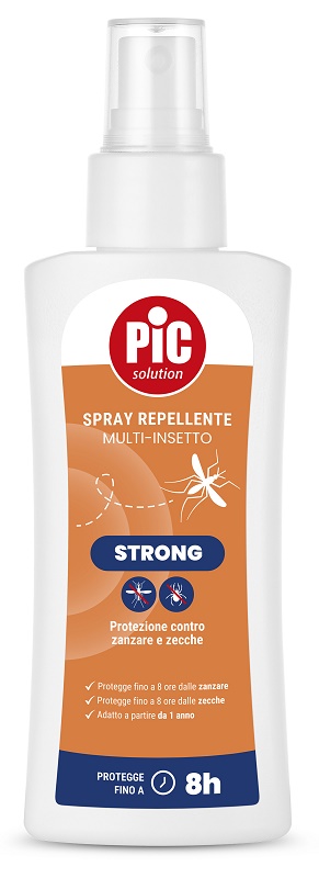 PIC SOLUTION SPRAY REPELLENTE MULTI-INSETTO STRONG 100 ML - Farmadott.it